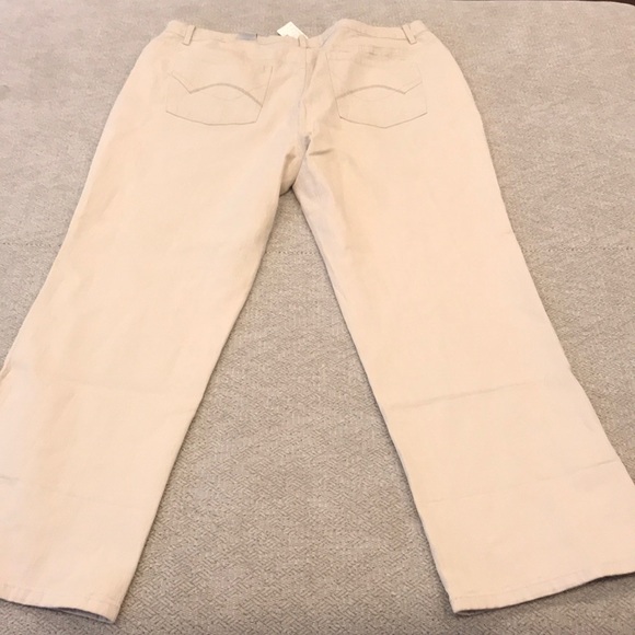NWT Lane Bryant Venezia stretch tan Jeans 20 - Picture 3 of 4